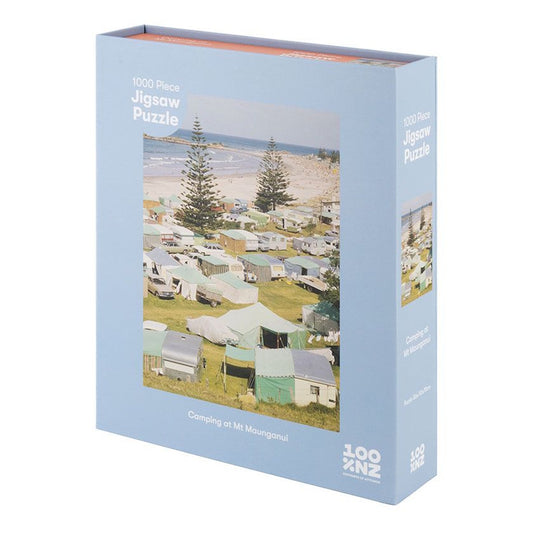 Camping at Mt Maunganui 1000 Piece Jigsaw Puzzle