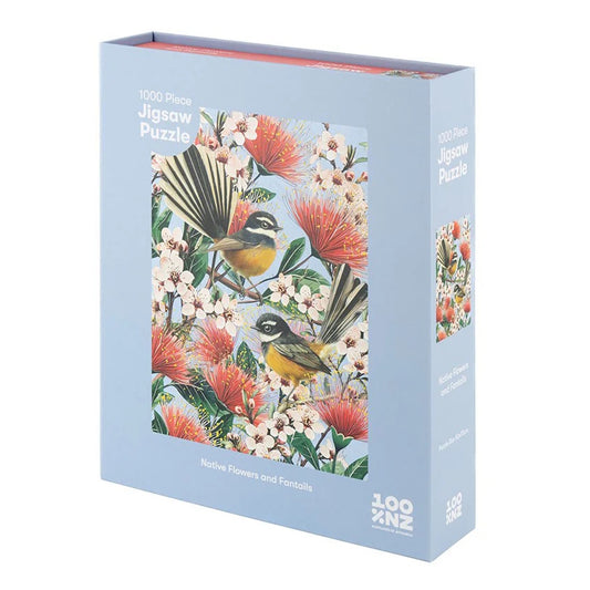 Native Flowers & Fantails 1000 Piece Jigsaw Puzzle