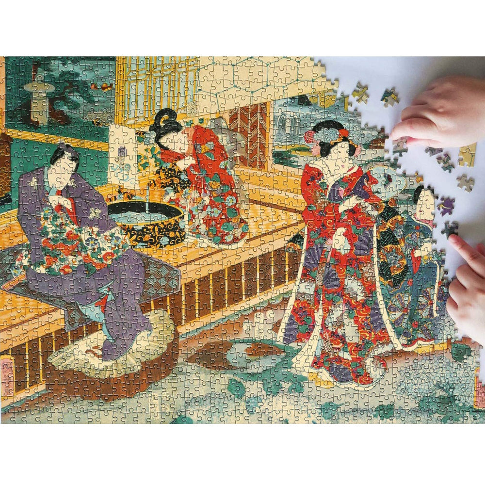 Japanese Garden in Summertime 1000 Piece Puzzle