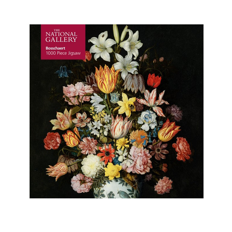 Bosschaert the Elder A Still Life of Flowers 1000 Piece Puzzle