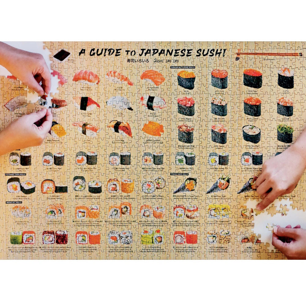A Guide to Japanese Sushi 1000 Piece Puzzle