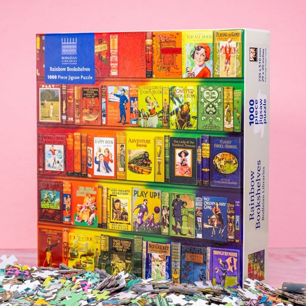 Bodleian Libraries Rainbow Bookshelves 1000 Piece Puzzle