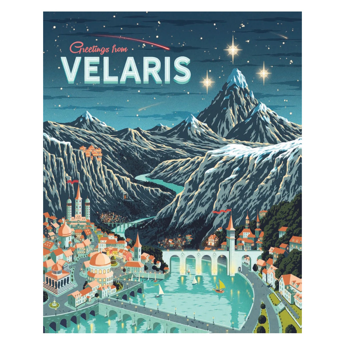 A Court of Thorns and Roses Official Greetings from Velaris 1000-Piece Puzzle (Preorder)