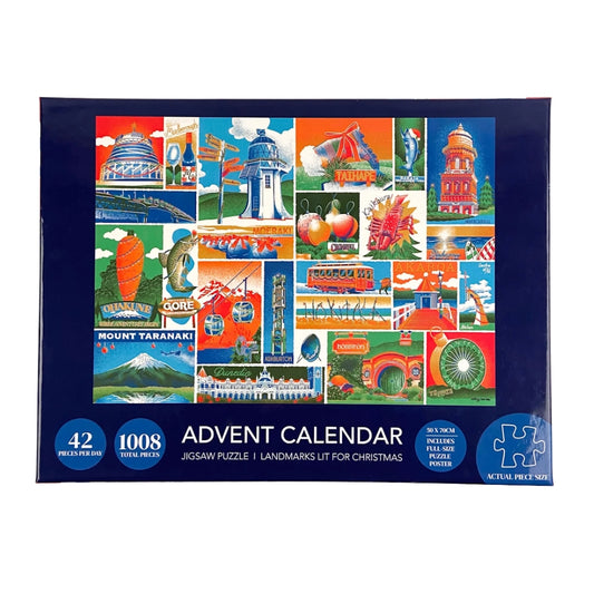 Advent Calendar Puzzle - Landmarks Lit for Christmas