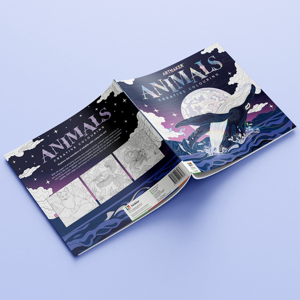Art Maker Creative Colouring Book - Amazing Animals