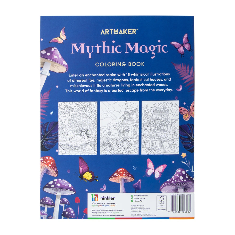 Art Maker Colouring Book - Mythic Magic