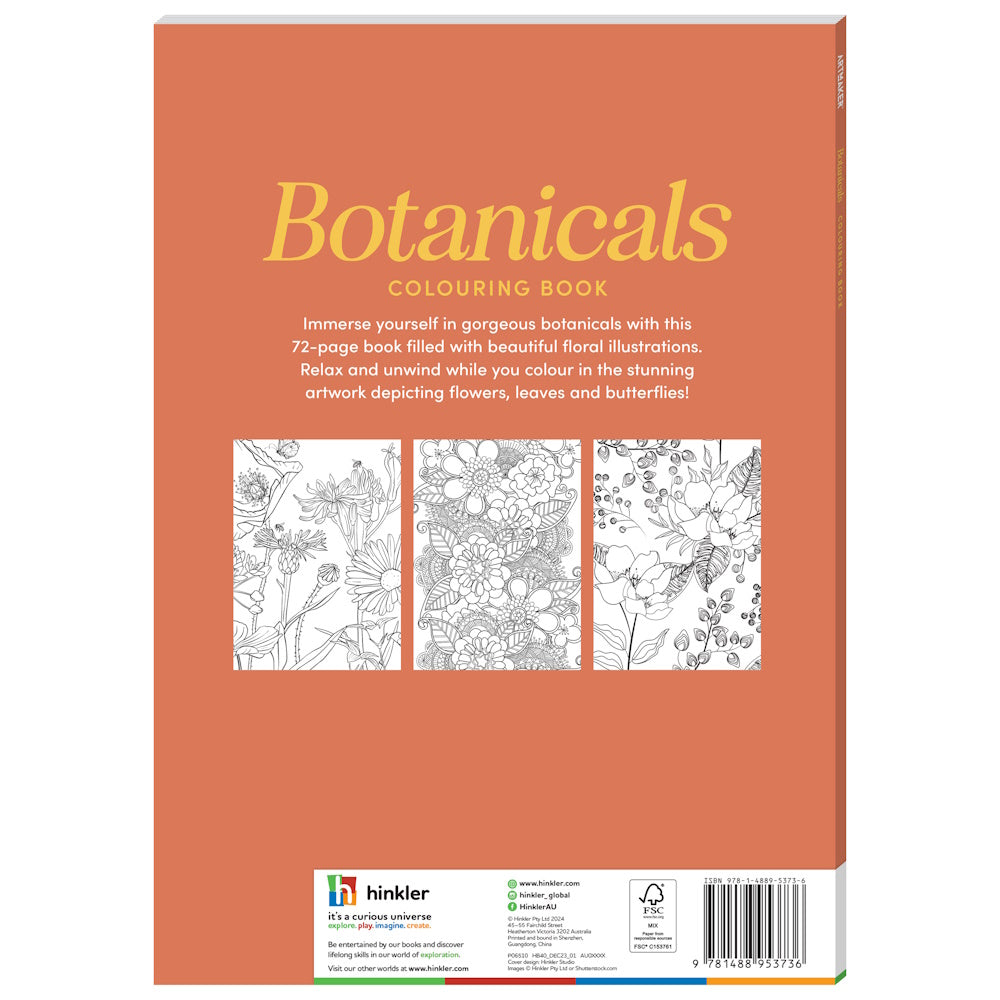 Art Maker Botanicals Colouring Book