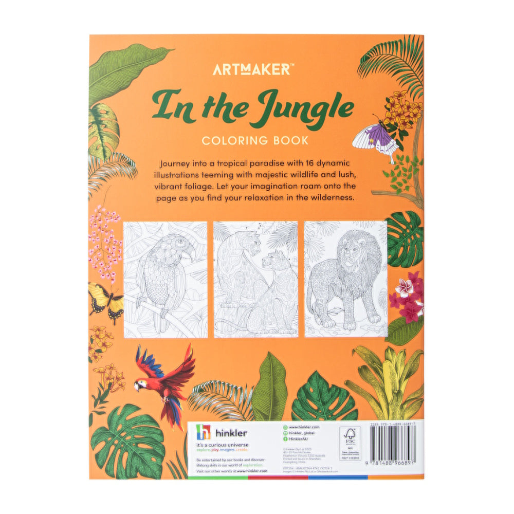 Art Maker Colouring Book - In the Jungle