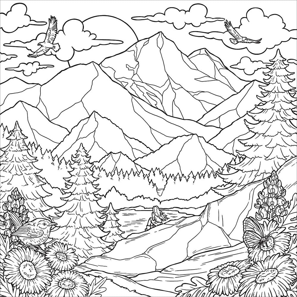 Art Maker Creative Colouring Book - Wild & Free