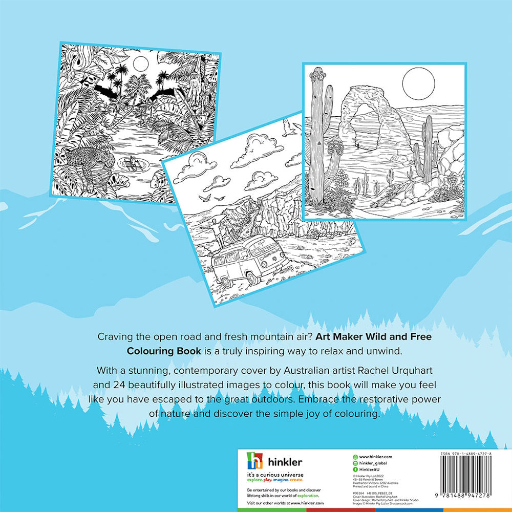 Art Maker Creative Colouring Book - Wild & Free