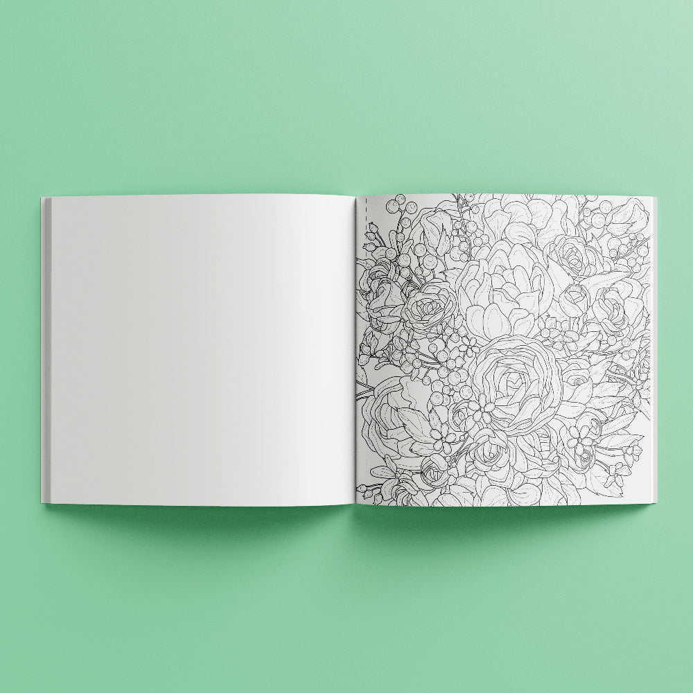 Art Maker Creative Colouring Book - Botanicals