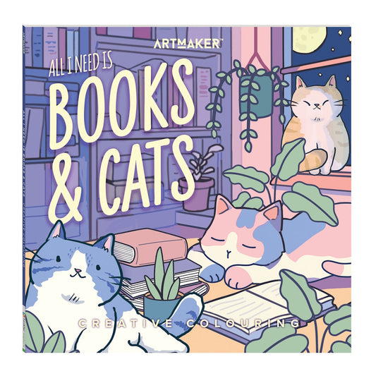 Art Maker Creative Colouring - Books & Cats