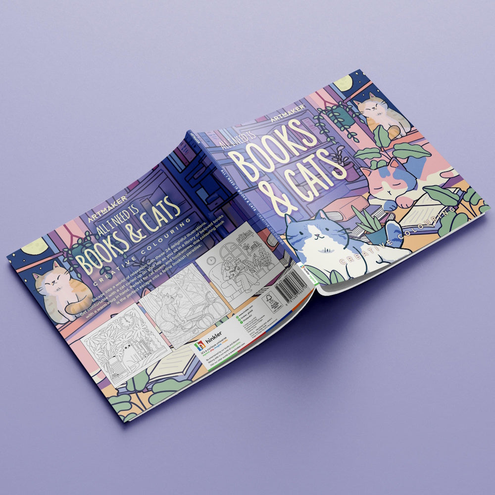 Art Maker Creative Colouring - Books & Cats