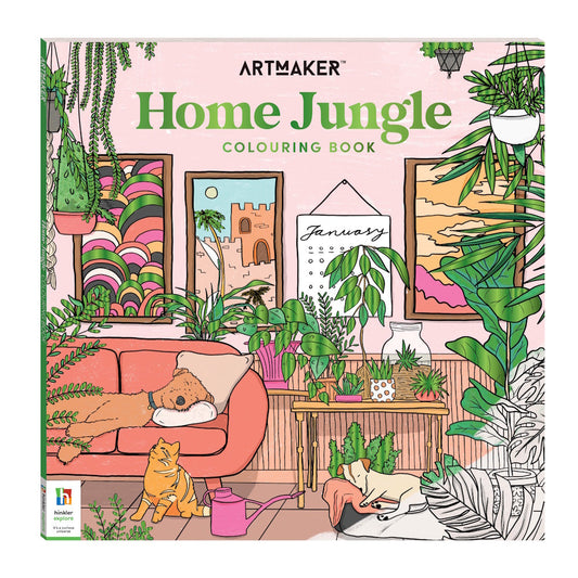 Art Maker Home Jungle Colouring Book