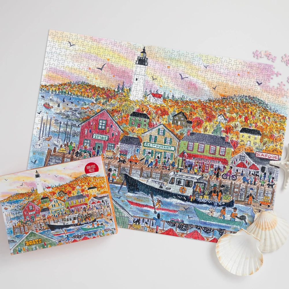 Galison 1000 Piece Puzzle - Michael Storrings Autumn by the Sea