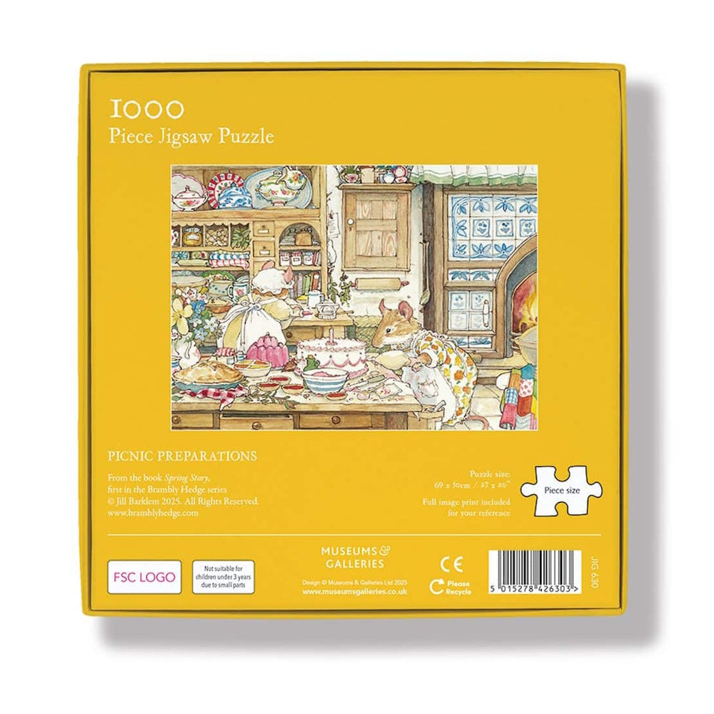 Brambly Hedge 1000 Piece Jigsaw Puzzle - Picnic Preparations