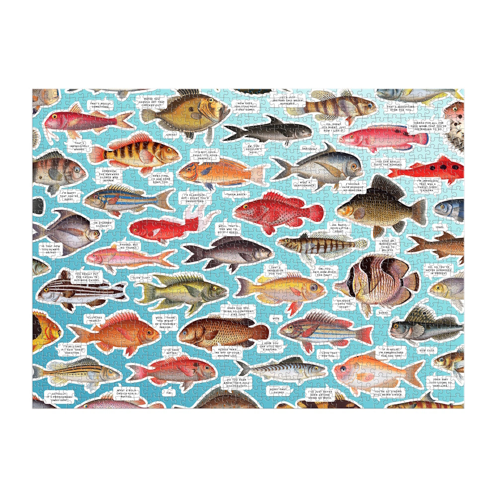 Brass Monkey 1000 Piece Puzzle - Judgy Fish