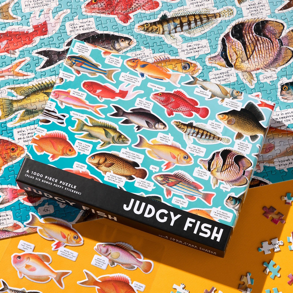 Brass Monkey 1000 Piece Puzzle - Judgy Fish