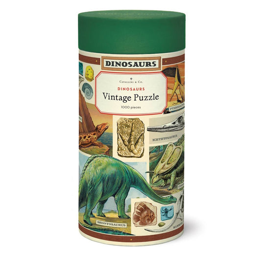 Cavallini 1000 Piece Jigsaw Puzzle - Dinosaurs