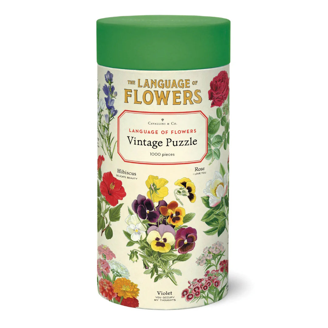 Cavallini 1000 Piece Jigsaw Puzzle - Language of Flowers