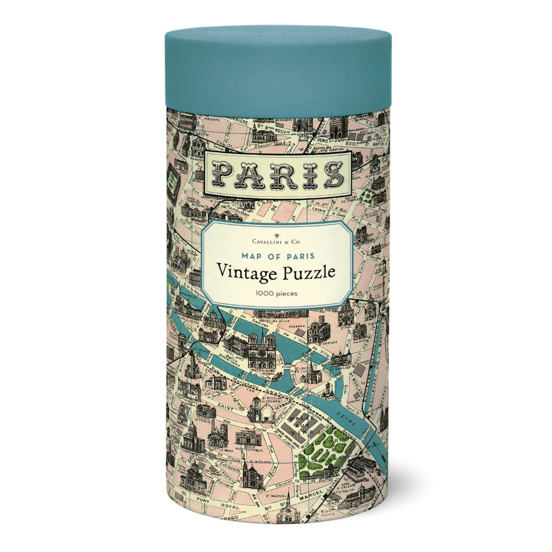 Cavallini 1000 Piece Jigsaw Puzzle - Map of Paris