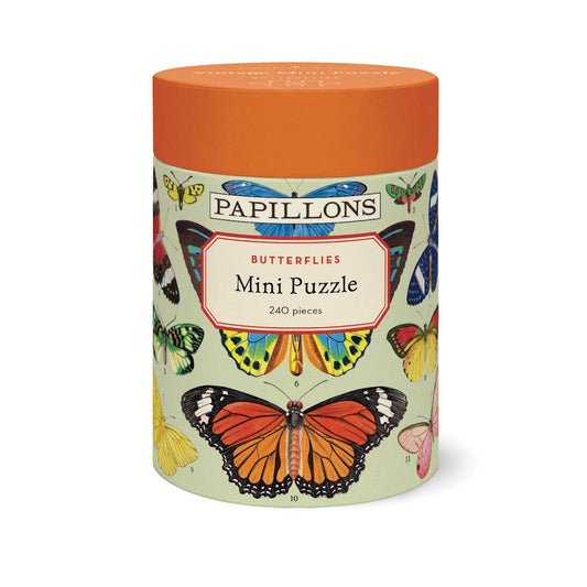 Cavallini 240 Piece Mini Jigsaw Puzzle - Butterflies