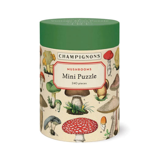 Cavallini 240 Piece Mini Jigsaw Puzzle - Mushrooms