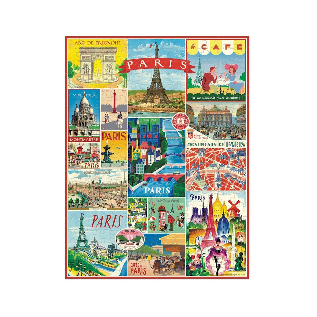 Cavallini 240 Piece Mini Jigsaw Puzzle - Paris