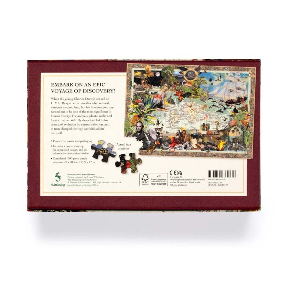 Charles Darwin's Voyage on HMS Beagle 1000 Piece Puzzle