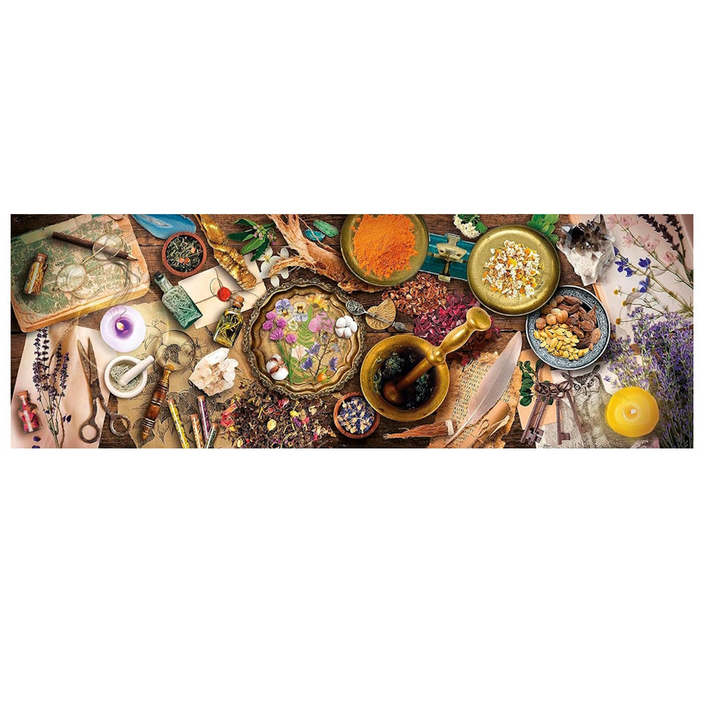 Clementoni 1000 Piece Jigsaw Puzzle - Herbalist Desk Panorama (Damaged Box)