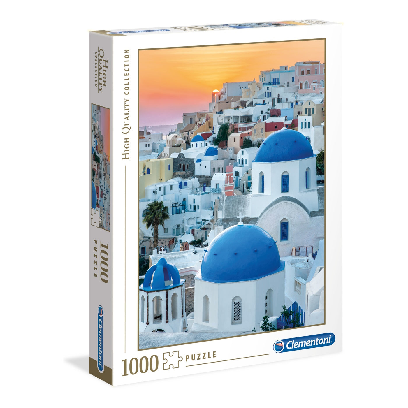 Clementoni 1000 Piece Jigsaw Puzzle - Santorini (Damaged Box)