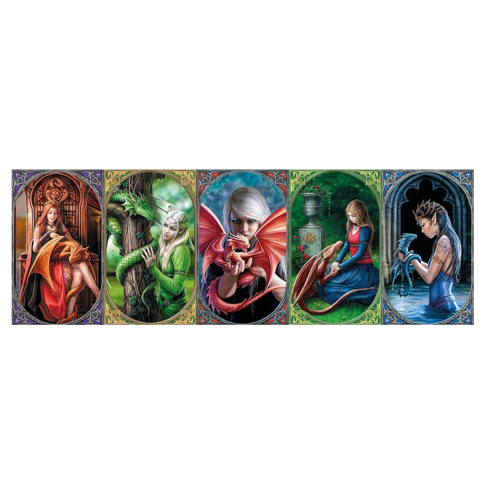 Clementoni 1000 Piece Jigsaw Puzzle - Anne Stokes Dragon Panorama