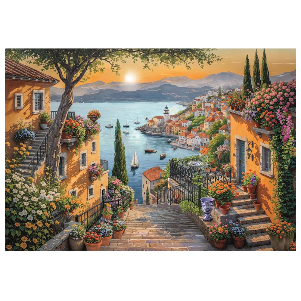 Clementoni 1500 Piece Jigsaw Puzzle - Steps to the Harbour