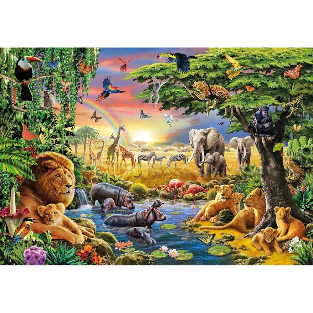 Clementoni 2000 Piece Jigsaw Puzzle - The African Gathering