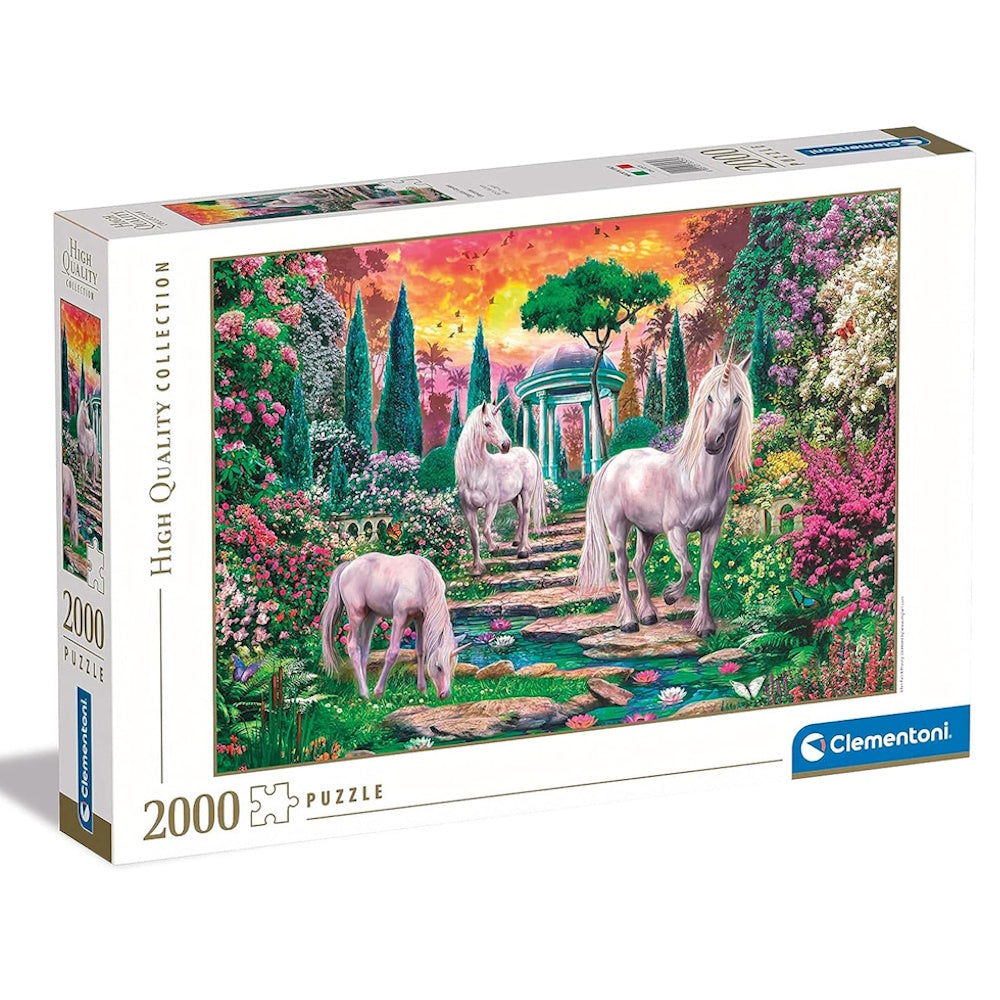 Clementoni 2000 Piece Jigsaw Puzzle - Classical Garden Unicorns