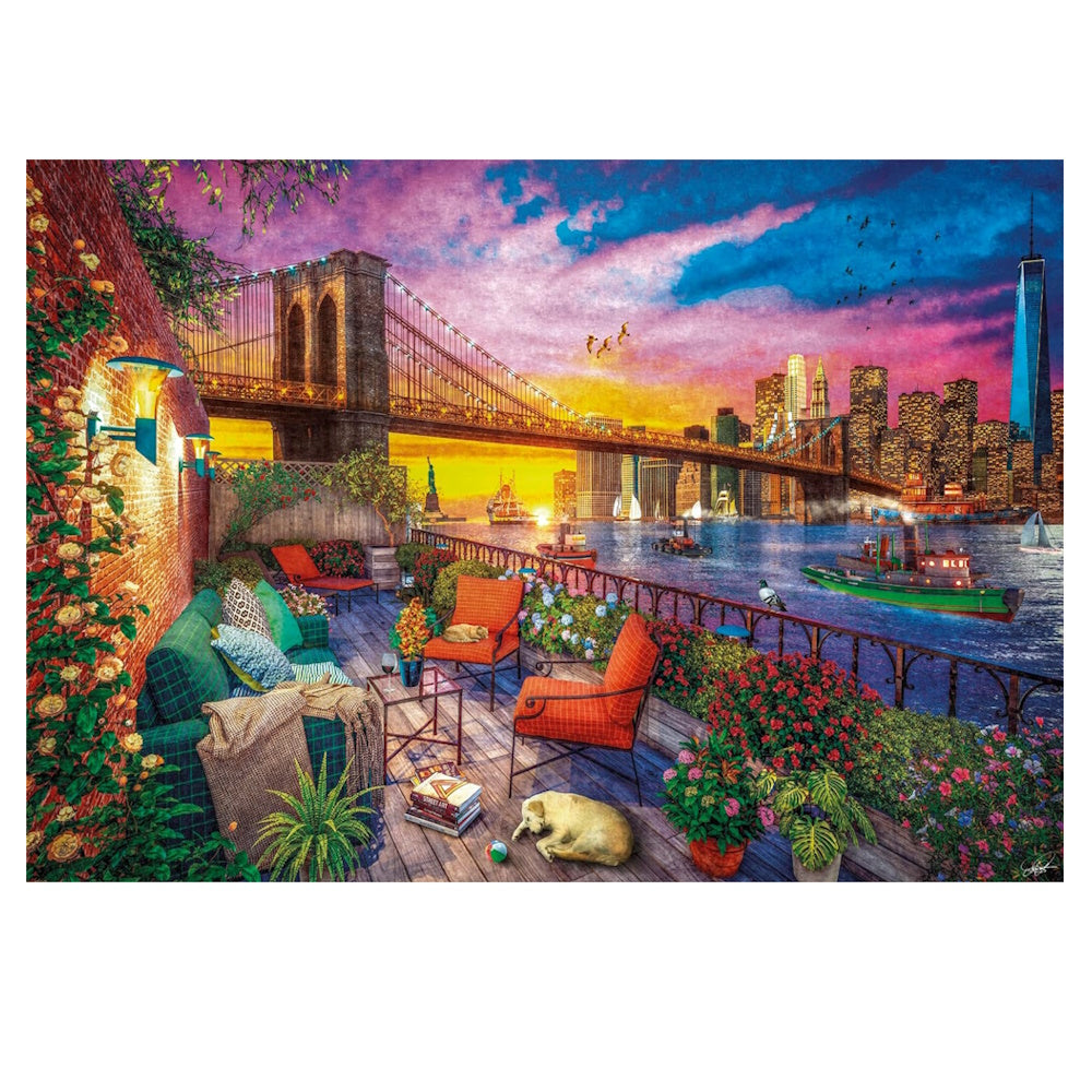 Clementoni 3000 Piece Jigsaw Puzzle - Manhattan Balcony Sunset