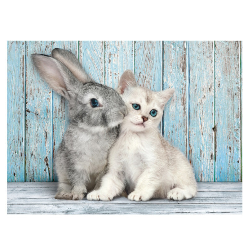 Clementoni 500 Piece Jigsaw Puzzle - Cat and Bunny