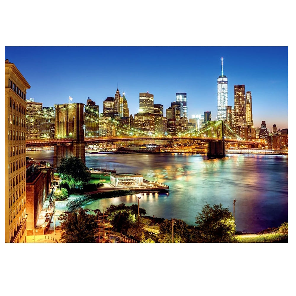 Clementoni 6000 Piece Jigsaw Puzzle - Brooklyn Bridge Lights