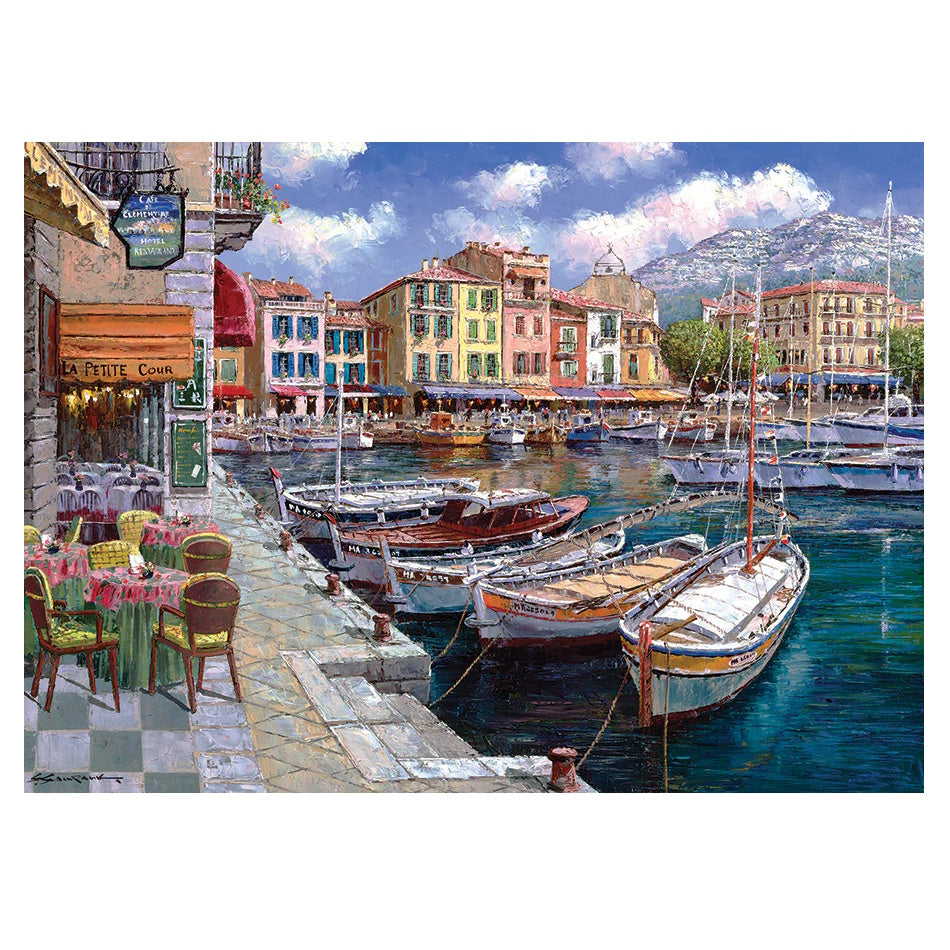 Cobble Hill 1000 Piece Puzzle - Cafe in Cassis