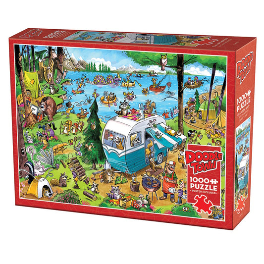 Cobble Hill 1000 Piece Puzzle - DoodleTown: Call of the Wild