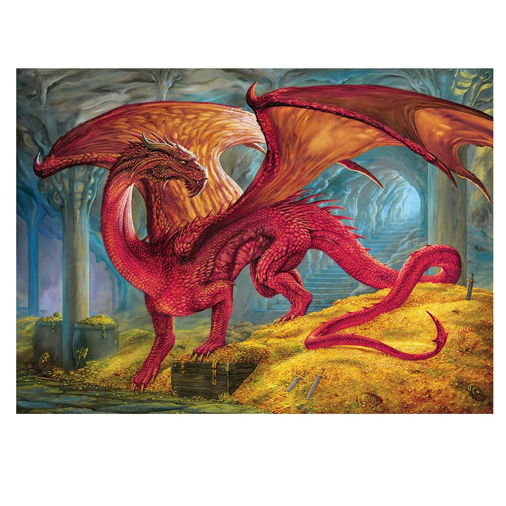 Cobble Hill 1000 Piece Puzzle - Red Dragon's Treasure