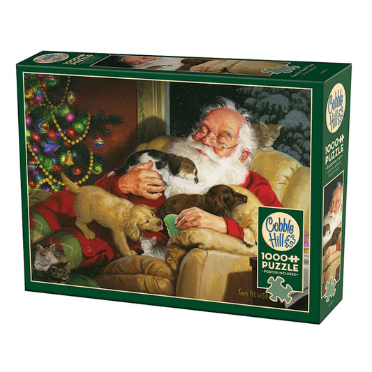 Cobble Hill 1000 Piece Puzzle - Santa's Quiet Time