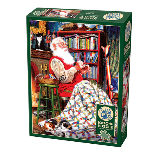 Cobble Hill 1000 Piece Puzzle - Santa's Quilt