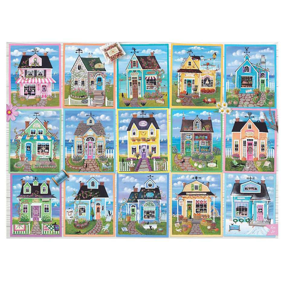 Cobble Hill 1000 Piece Puzzle - Seaside Shops