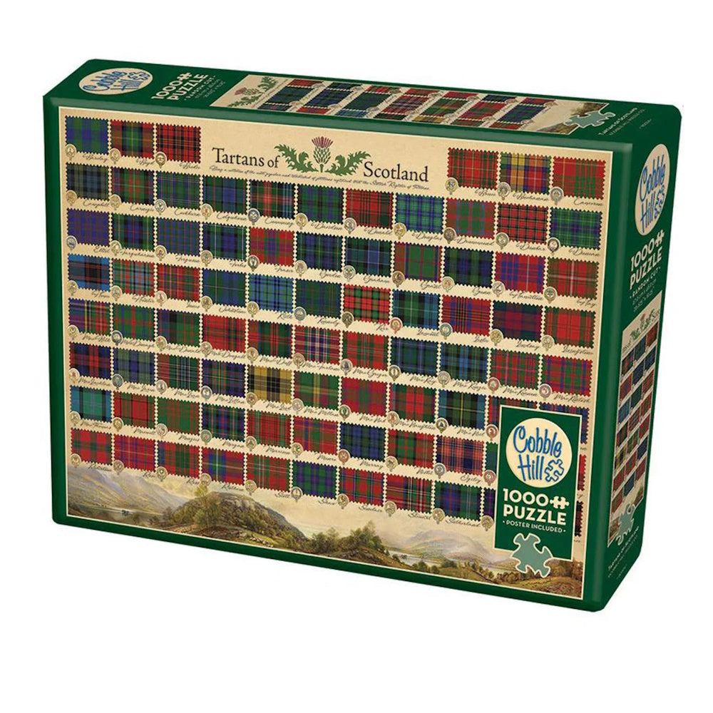 Cobble Hill 1000 Piece Puzzle - Tartans of Scotland