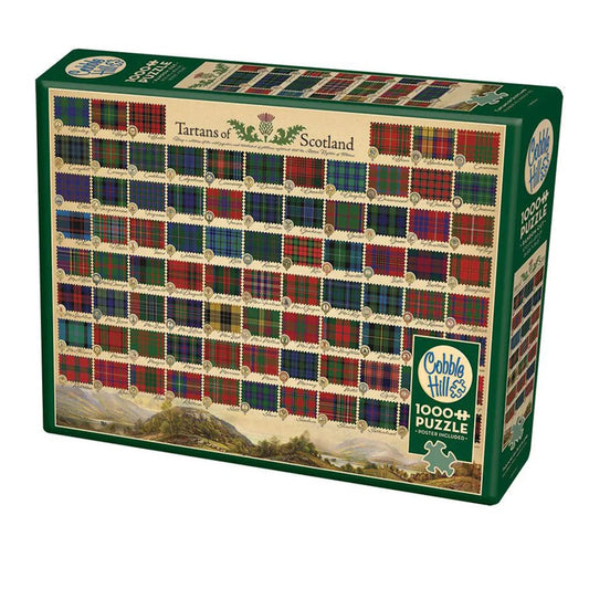 Cobble Hill 1000 Piece Puzzle - Tartans of Scotland