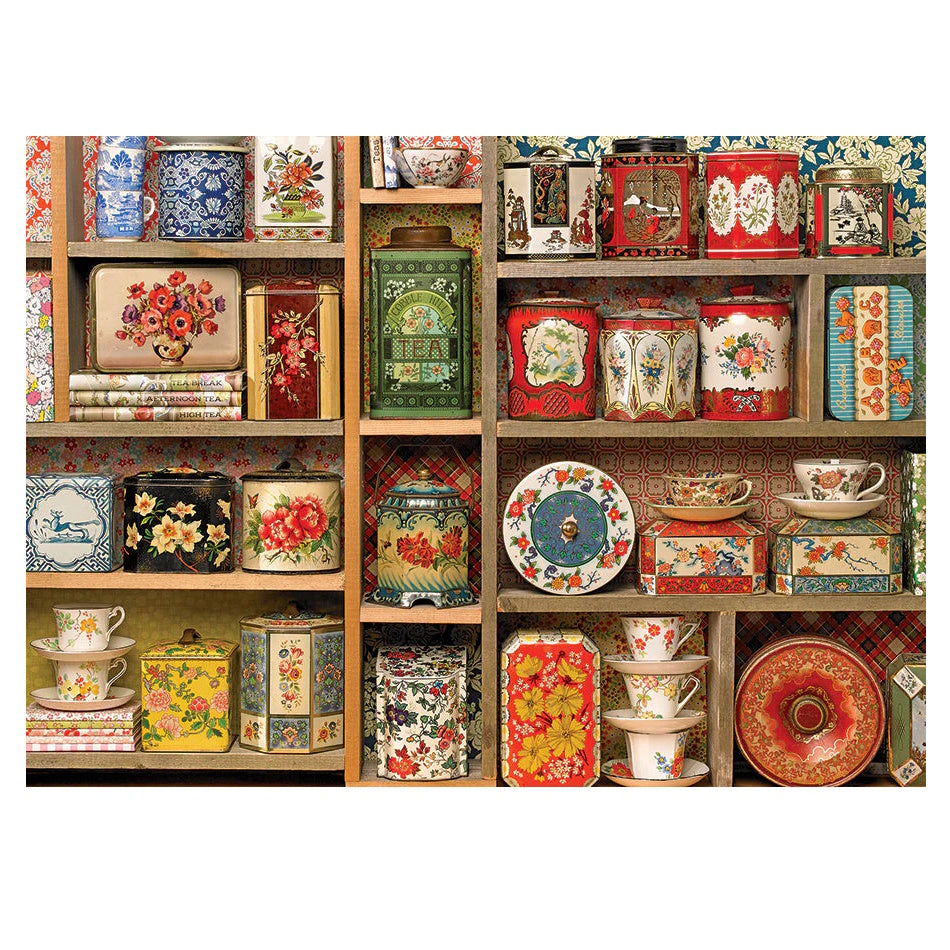 Cobble Hill 1000 Piece Puzzle - Vintage Tins