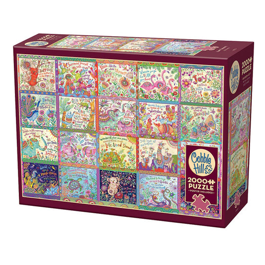Cobble Hill 2000 Piece Puzzle - Happy Thoughts