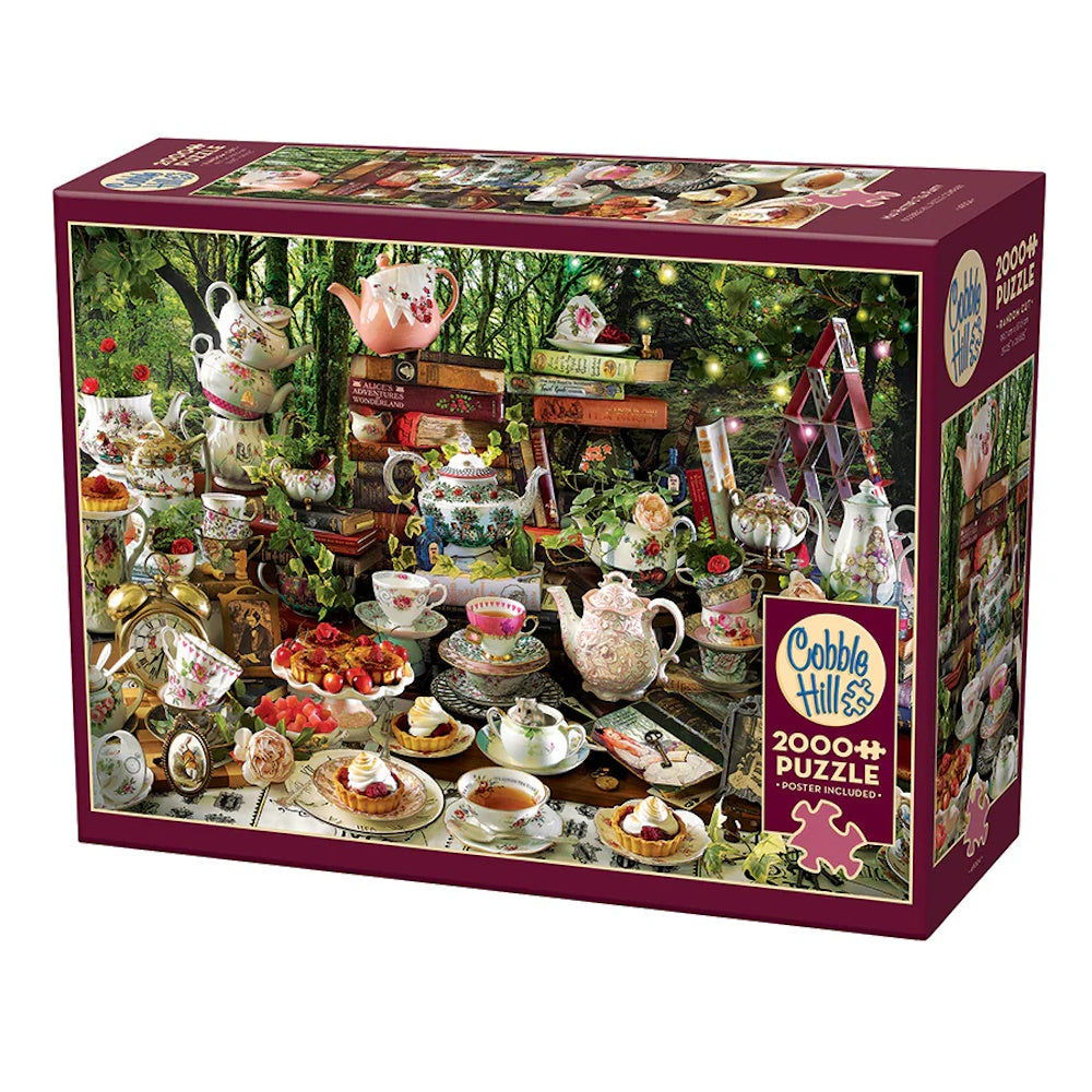 Cobble Hill 2000 Piece Puzzle - Mad Hatter's Tea Party