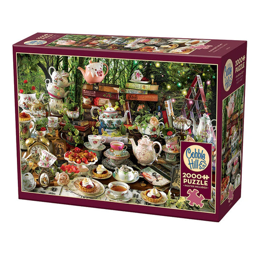 Cobble Hill 2000 Piece Puzzle - Mad Hatter's Tea Party
